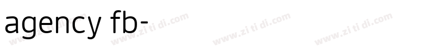 agency fb字体转换
